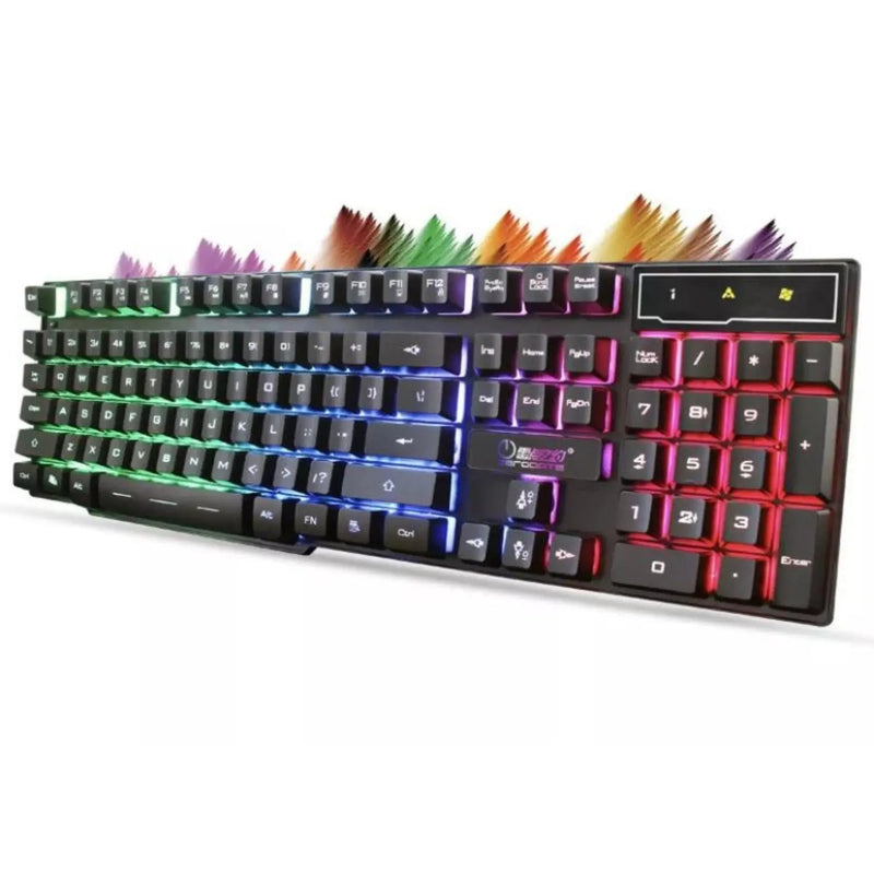 ALFA Kit Teclado Mouse Gamer 3200dpi Semi Mecânico Rgb Led Original M300